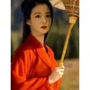 Rode Chinese traditionele Hanfu dames oude zwaardvechter cosplay kostuum vrouwelijk tang dynastie podium dance jurk hanfu jurken 240418