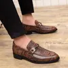 Kleiderschuhe Party bequemer Anzug Business Formale Tragen Leder Herren lässiger Vintage Brogue Boys Soft