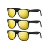 Diseñador de lujo Gafas de sol polarizadas para hombres, 3 gafas de sol de paquete Gafas de sol polarizadas para mujeres lente de espejo retro moderna para conducir la pesca UV400 Protección