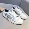 Luxury 2023 Skel Top Sneakers Shoes Bones Leather Trainers Skull Women Mens Reflective Skeleton Party Wedding Mesh Skateboard Walking Eu35-46