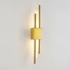 Vägglampa modern minimalistisk led guld inomhus belysning korridor sovrum vardagsrum dekorativa AC90-260V