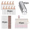 40st 60 ml tomma flaskögon Eyelash Extension Care Makeup Tools Travel Foam Dispenser Plasten Rengöring Svålflaskor Skinvård Verktyg 240416