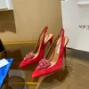 Aquazzus Pumps Summer Femmes populaires Cœur Sandales Love Me Sandals Chaussures Luxurious Brand Heart Bijoual Embellissement Femme Femme Mariage Talons du soir