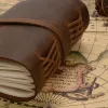 Notatniki aiguoniu vintage skórzany notebook 5x7 cale dziennik środowiskowy