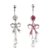 D0050 BOWNNOT Belly Bell Button Ring Mix Colours0123453855980