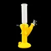 boutique fumée accessoire de fumée cigarette flexible à eau chaude pipe à eau tabac pour fumer des tuyaux en verre shiha hookah silicone avec bol en verre cire 2 couleurs