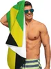 Jamaica Flag Jamaican Beach Handduk för vuxna Absorberande Portable Lightweight Filt Handdukar Mjuka badhanddukar för Beach Gym Travel 240415