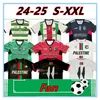 2024 2025 Palestine Soccer Jersey Home Away Black White 24 25 CD Palestino Custom Name Football Shirt