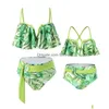 Swim Wear Designer di lusso Bikini Nuovo costume da bagno europeo e americano madre madre-bambino figlia split da bagno diviso drop drop drop sports dhovj