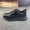 Casual Shoes Authentic krokodyle skóra przezroczysty czarny kolor męskie trampki oryginalne egzotyczne aligator skórzany mężczyzna koronkowy spacer