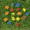 Decorative Flowers 28PCS/Box Model Scene Simulation Terrain Production Flower Cluster Mini Micro Landscape Wild Miniature Grass Game Sandbox