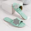 Casual schoenen zomer vrouwen 2024 dames slippers flats dames sandalen luxueuze strass Design Rome open-teen glijbanen