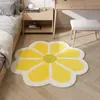 Tapis rond fleur fleur moquette moquette de chevet de chevet de couches en peluche pour chambre fille chambre pour enfants pour enfants