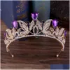 2021 Nieuwe vintage barokke bruids tiaras accessoires Prom Hoofddeksels Prachtige pure kristallen bruiloft en kronen 1920 drop levering dhqhk