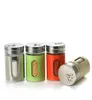 80 ml Spice Bottle Powder Shaker Bottle Shaker med färgbelagd rostfritt stålskydd Justerbart lock 4 Färger1471827