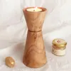 Candle Holders Wood Retro Holder Wedding Decoration Candelabra European Table Candlestick Home Decor Menorah Lantern 15YX