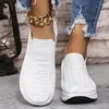 Casual Shoes 2024 Kvinnor Flat Sports Slip On Woman Lightweight Sneakers Chaussures Femme Basket Flats andas andningslöpning