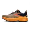 Дизайнерские туфли Brooks Cascadia Rrote Shoes Mens Womens Черно-желтый темно-синий фиолетовый фиолетовый открытый кросс-страновой альпинизм.