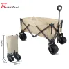 Verktyg 2023 Ny vikbar vagn Portable Foldbar 150L stor kapacitet multifunktion vagn utomhus campingbord ljus vagn bbq vagn