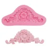 Moulds Gum Paste Mold DIY Cake Mold Sugarcrafts 3D Baroque Crown Fondant Chocolate Silicone Decorating Tool Kitchen Baking Pastry Decor