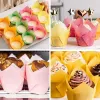 Moulds 50pcs Tulip Muffin Cases Paper Cupcake Baking Cups Oilproof Cupcakes Liner Baking Muffin Box Cup Cake Decorating Tool Wrap Cases