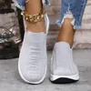 Casual Shoes 2024 Kvinnor Flat Sports Slip On Woman Lightweight Sneakers Chaussures Femme Basket Flats andas andningslöpning