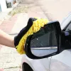 Gloves 1PCS Waterproof Car Wash Microfiber Chenille Gloves Thick Car Cleaning Mitt Wax Detailing Brush Auto Care Doublefaced Glove