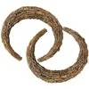 Dekorative Blumen 2 PCs Zweig Kranz Rattan Girlanden Vine Branch Listing DIY Accessoire Dream Catcher Ring