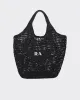 Designer mesh bag classic letter embroidered women's shopping bag multi-color beach bag large capacity handbag fashionable woven craft bag Portable shoulder bag