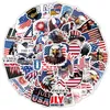 Party Decoration DIY Famous Car Stickers US President Trump Graffiti Decals for Luggage Guitar Cup Motorcycle/Scooter/Fridge/Skateboard/ Helmets StickerLT94