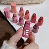 4 In 1 Matte Lipstick Pencil Kit Combo Velvet Sexy Red Lip Tint Nonstick Cup Multicolour Pen Makeup Lips Cosmetic Set 240425