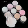 Líquidos 50g 2oz/garrafa nude acrílico unhas em pó 20 cores Branco rosa Clear Extension Builder Escultura esculpida em pó de polímeros de polímero