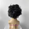 Barber Todds white picked black short curly hair Halloween dance cosplay anime wig