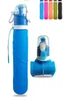 Bouteille d'eau en silicone pliable Silicone Pliage Kettle Sport extérieur bouteille d'eau Travel Running Bottle 750ml8026472