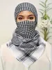 Bandanas Durag Versatile fyrkantig hårbotten Taktisk hårbotten Versatil muslimsk pannband värme utomhus arabisk fyrkantig hårbotten solskyddsmedel utomhus vindtät 240426