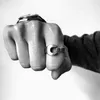 Cluster Rings Hiphop/Rock Antique Ring Stainless Steel Wrench For Men Biker Mechanic Jewelry