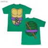 Men's T-Shirts Turtle role-playing 3D printing personality street hip-hop fun men and women round neck short sleeved childrens casual T-shirt topXW