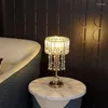 Bordslampor oulala Nordiccrystal Lamp Modern lyxigt vardagsrum sovrumsstudie led originalitetsbäddsskrivbordsljus
