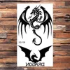 Tattoo Transfer Black Dragon Tymczasowe tatuaże dla mężczyzn Kobiety Realistyczne skorpion wąż fałszywy tatuaż naklejka na body ramię woda transfer tatoos DIY 240427