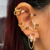 Stud 1pc Helise Daith Piezanie kolczyki dla kobiet dla kobiet ze stali nierdzewnej śrubowa chrząstka do uszu Tragus Conch Conch Płatą biżuterię D240426