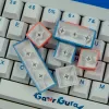 Claviers 129 touches Keycaps PBT Gura Keycaps de profil de cerise Dyesub avec SHIFT 1,75U 2U pour Cherry MX Switch Mechanical Clavier