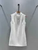 アーバンセクシードレスデザイナー2024サマーライトラグジュアリー汎用ハイエンドのセレブホットダイヤモンドトライアングルスタンディングネックドレス女性5M47