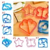 Stampi taglialette sandwich stampo cibo tostato stampo stampo grazioso cottura bambini set pranzo cutter accessori per cucina interessanti per bambini 2024