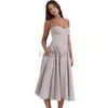 Podstawowe sukienki zwykłe sukienka designerska letnia spódnica nowa francuska sukienka Dopamina noszona na paski dziewczyna