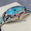 228236 DAYDATE VR3255 Automatyczna męska zegarek ARF V2 40 mm Ice Blue Stick Markery 904L Prezydent Prezydent Bransoletka Super Edition Ta sama karta seryjna Przybiera wagę Pureteme Ptrx