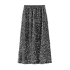 Skirts Sexy Sequin Shiny Maxi Skirt Glitter High Waist Loose Casual Long Women Sequined Midi Brown Purple Yellow Pink Grey