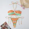 Costumi da bagno femminile africano africano bikini 2024 brasiliano bicoliano imbottito costume da bagno perizoma da bagno ad alto taglio abita