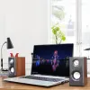 Webcams USB Kabellautsprecher Computer Holz Subwoofer -Lautsprecher mit 3,5 -mm -Bass -Stereo -PC -Desktop -Notebook -Musikplayer |Tragbarer Lautsprecher