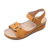 Casual Shoes Sandals Sandals Sofe Sole Sole Wedge Obcase Letnia platforma Mejr elegancka