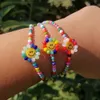 Beaded ZX Bohemian Handmade Flower Armband Womens Justerbar pärlkedjes charm grossistsmycken